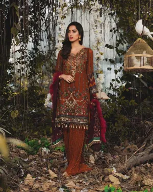 Adan's Libas Arcadia Festive Chiffon Collection – Rustic Charm | ZA-1290