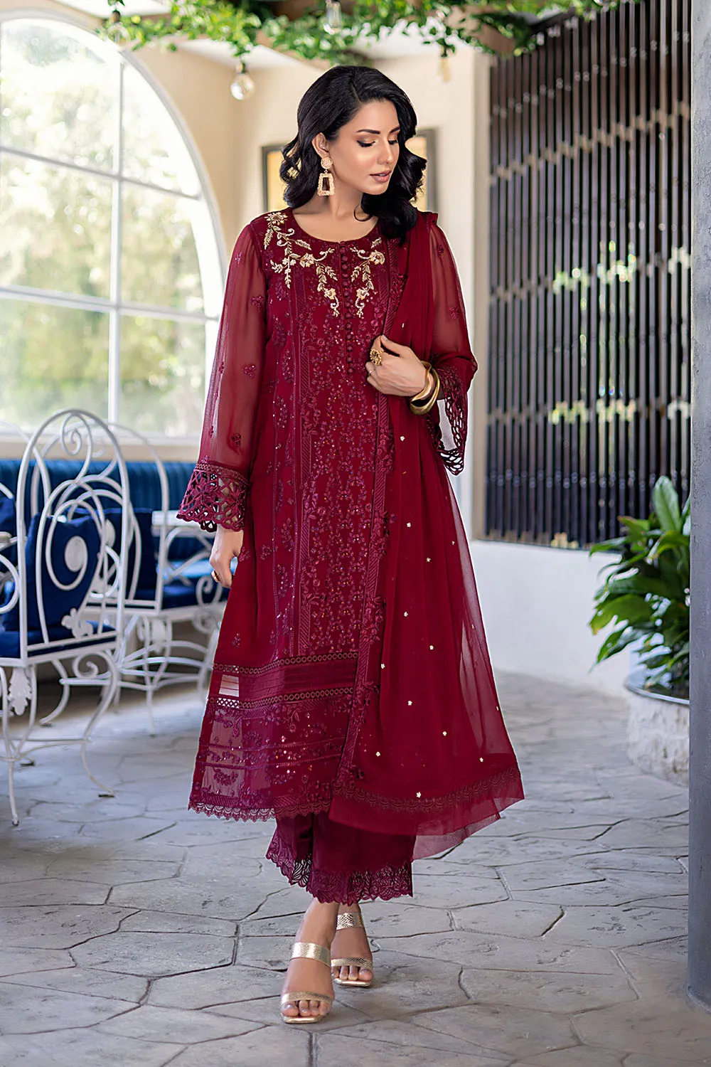 Azure Ensembles Luxe Formal Collection – Antique Rouge