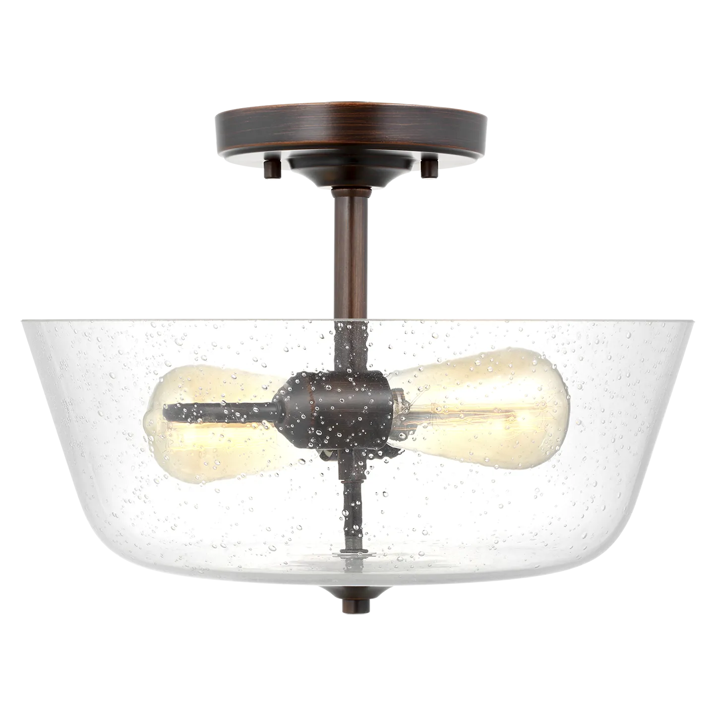 Belton Two Light Ceiling Semi-Flush Mount