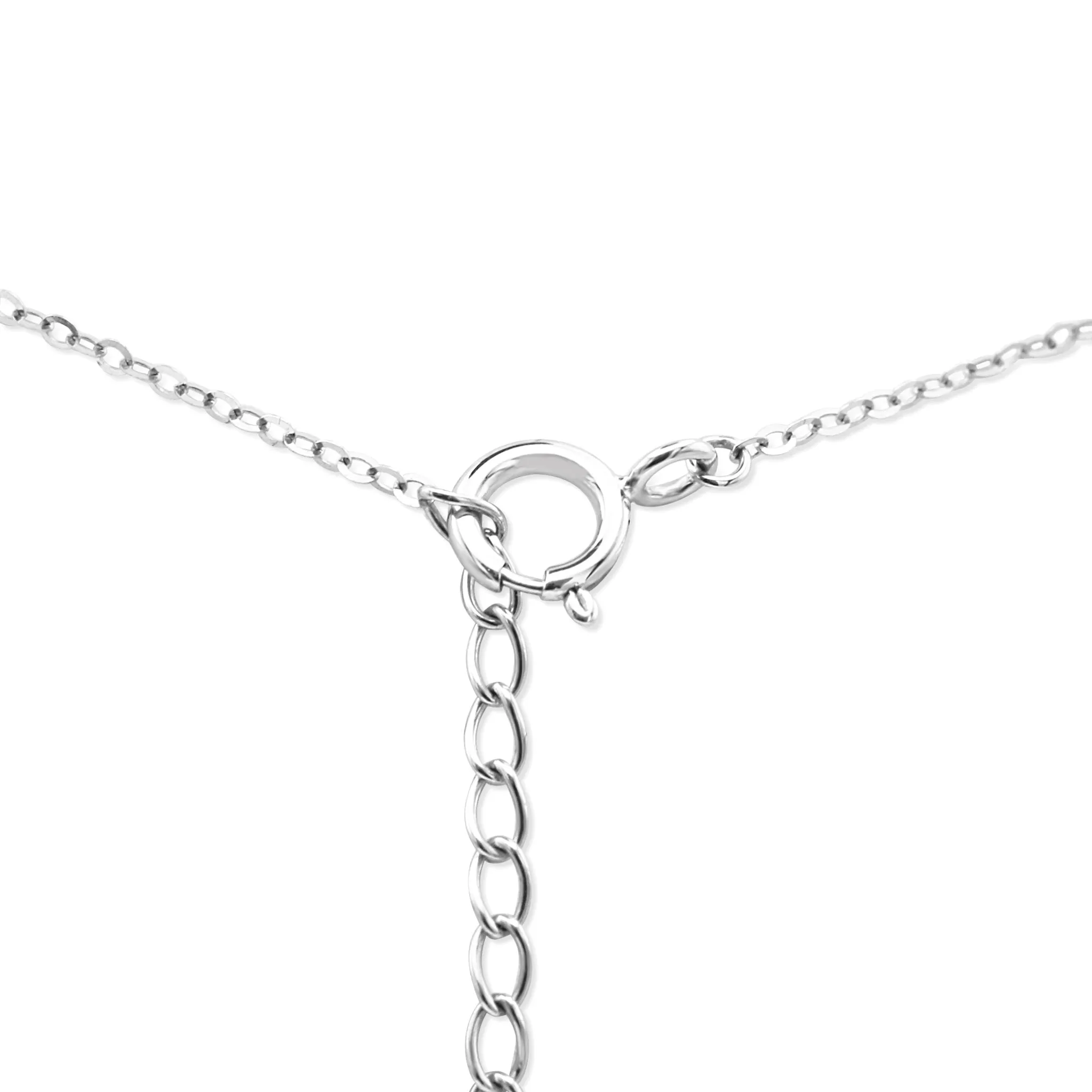 Brilliant Cut Diamond Trace Link Necklace - 18ct White Gold