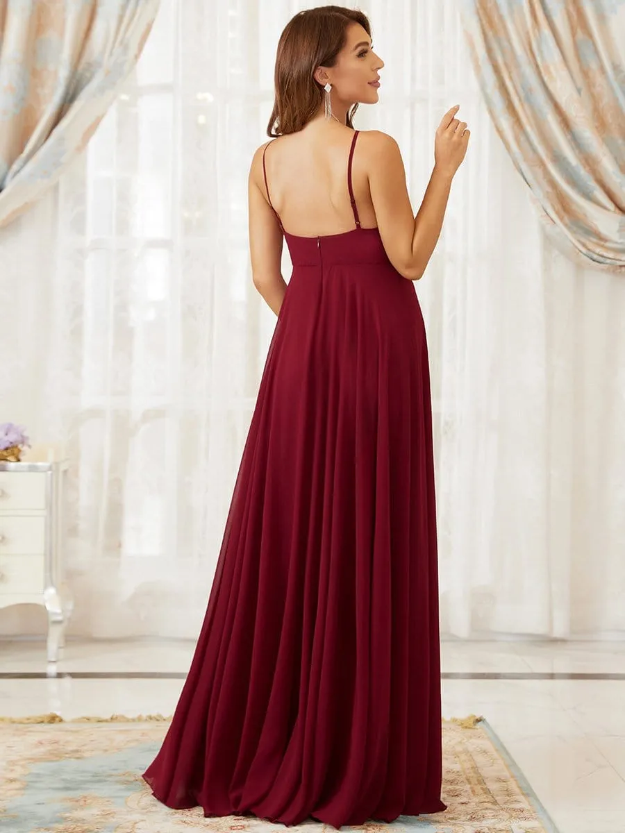 Elegant Halter Top Tulle A-Line Maternity Dress