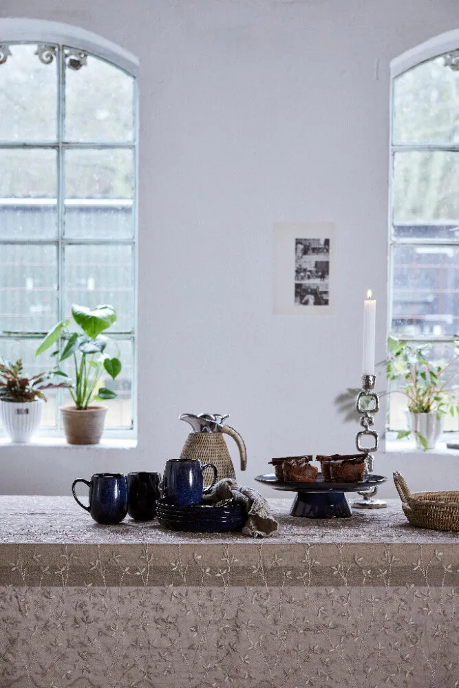 Eloise tablecloth 220x160 cm. dark linen