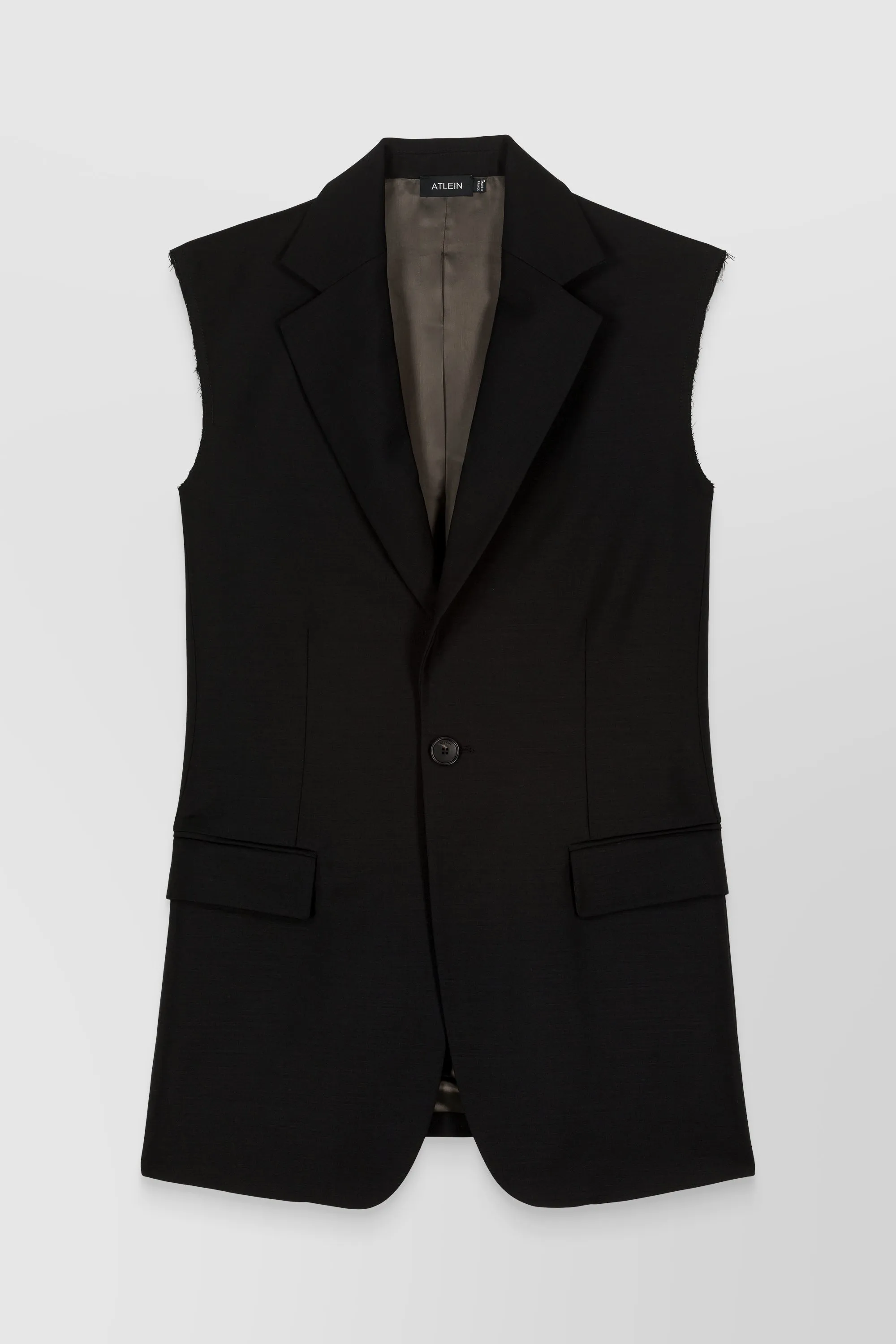 Grain de poudre sleeveless tailoring veste