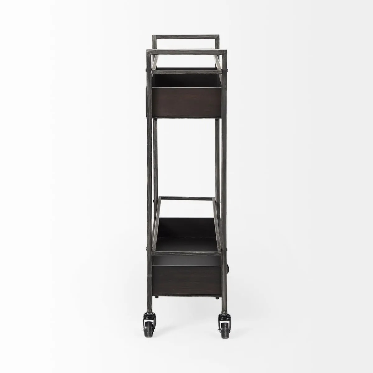 Masataka Bar Cart Gunmetal Gray | Metal