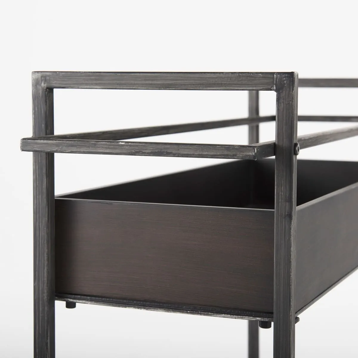 Masataka Bar Cart Gunmetal Gray | Metal