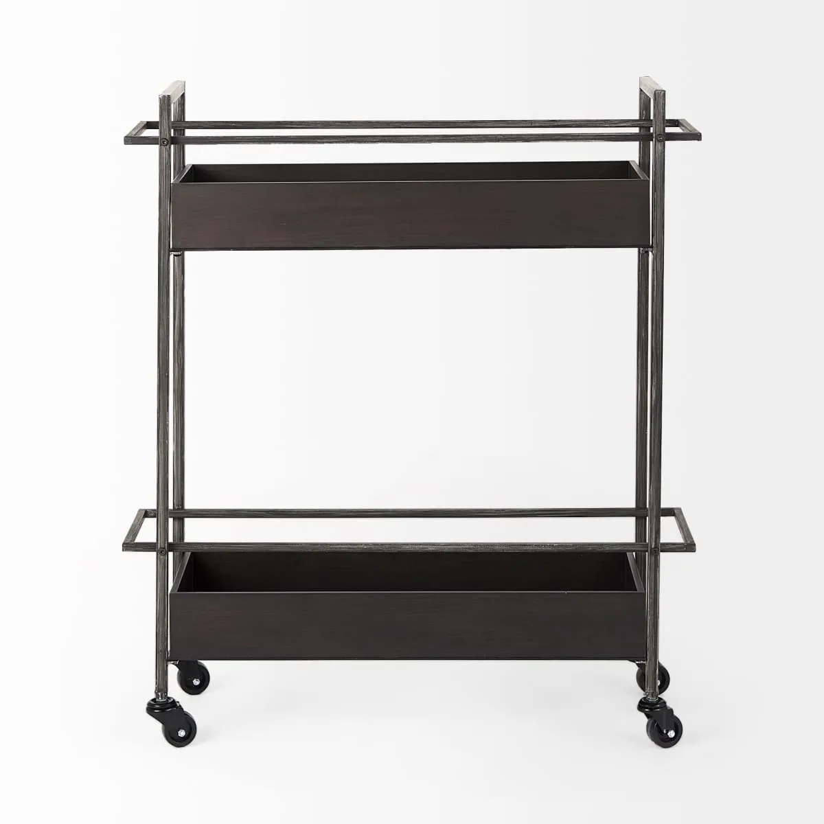 Masataka Bar Cart Gunmetal Gray | Metal