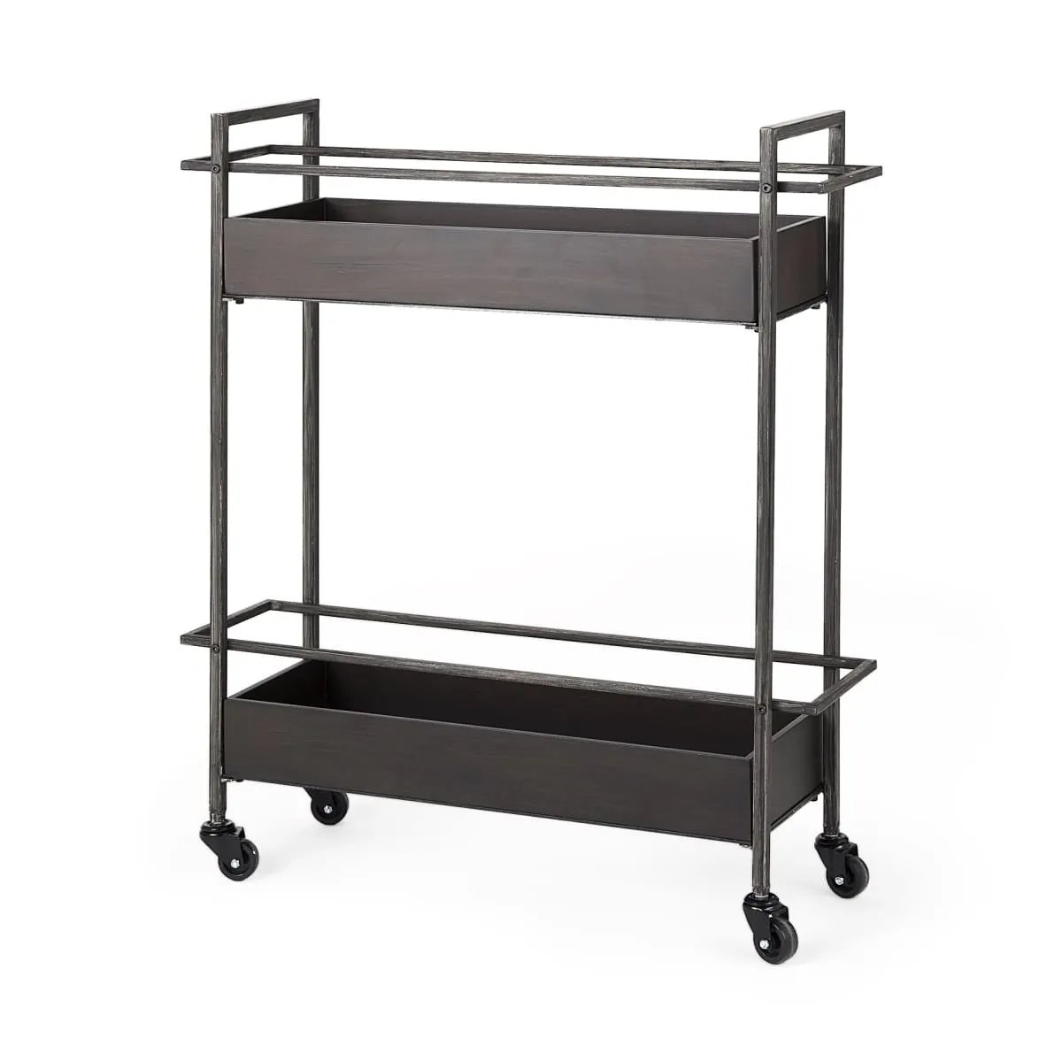 Masataka Bar Cart Gunmetal Gray | Metal