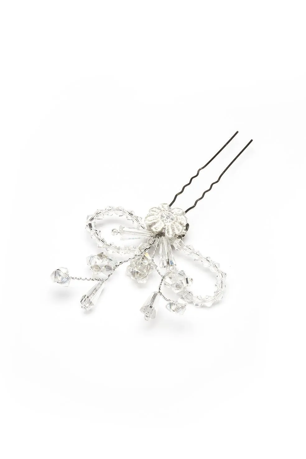 Mia Crystal Beaded Bridal Hair Stick