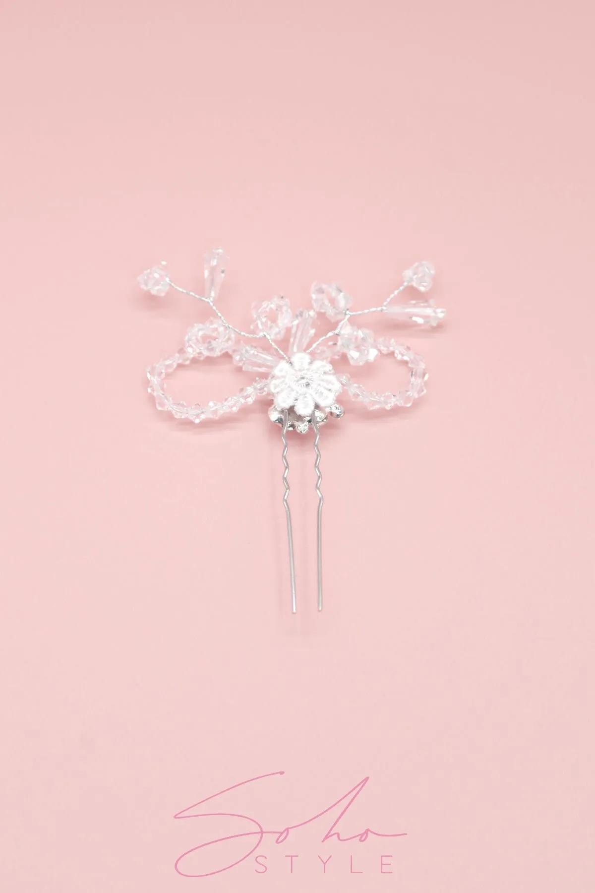 Mia Crystal Beaded Bridal Hair Stick