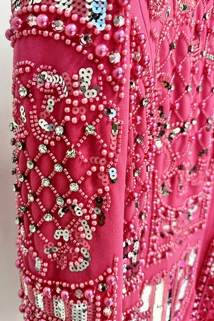 Nayeli Mini Dress with Crystals and Sequins