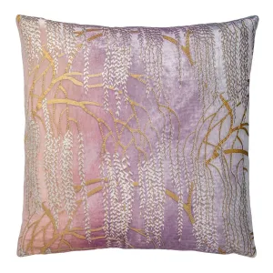 Opal Willow Metallic Pillow by Kevin O'Brien Studio