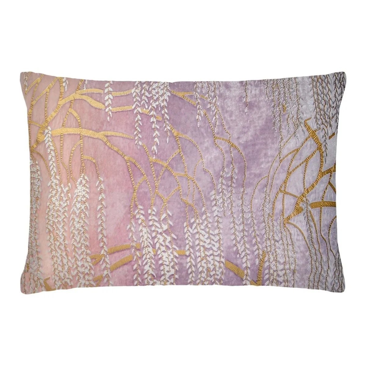 Opal Willow Metallic Pillow by Kevin O'Brien Studio