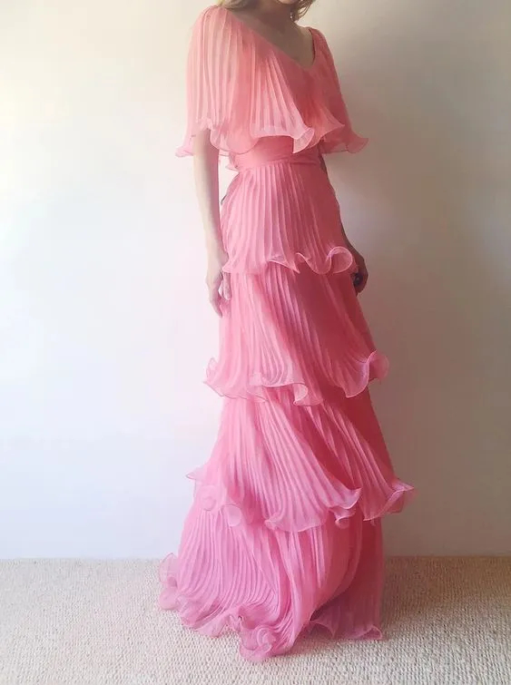 Pink Prom Dress Long Women Sexy Dresses Elegant Party Gown