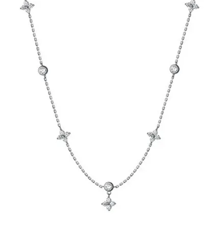 SHIMMER | Sterling Silver Necklace |  15.75  Inch